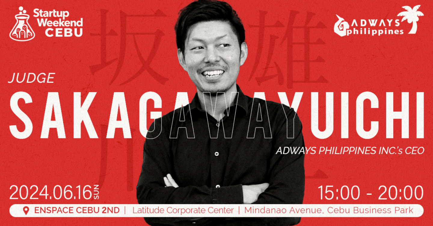 「Startup Weekend」のフィリピン/セブ開催に、ADWAYS PHILIPPINES INC. 代表 坂川雄一が審査員として登壇